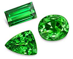 Andradite garnets Tsavourite